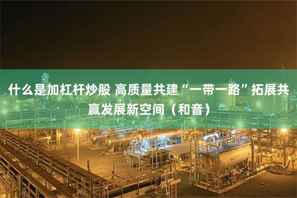 什么是加杠杆炒股 高质量共建“一带一路”拓展共赢发展新空间（和音）