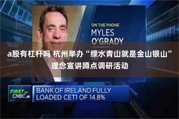 a股有杠杆吗 杭州举办“绿水青山就是金山银山”理念宣讲蹲点调研活动